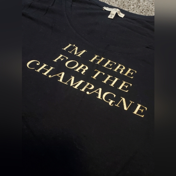 🧡4/$20 Bundle Select Items to Get Offer 🧡I'm Here For The Champagne 🍾 Tee - Picture 2 of 3